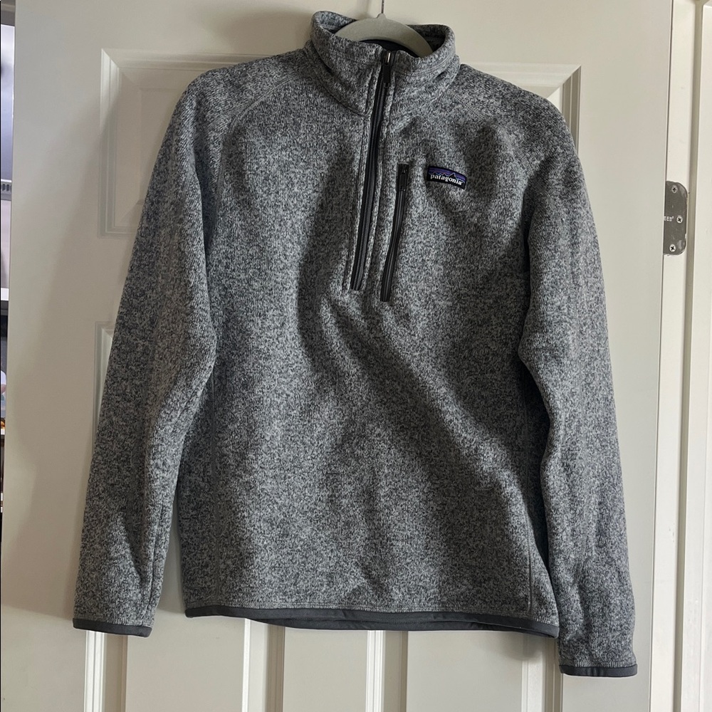 Patagonia Gray Zip-Up Men's Sweater